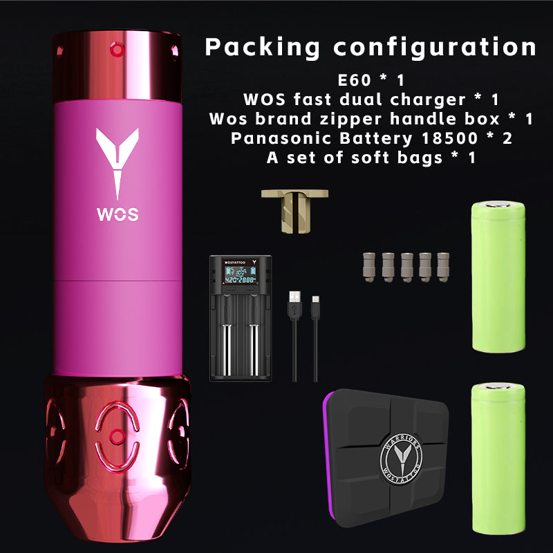 2024 WOS Latest Wireless Tattoo Pen E60 set