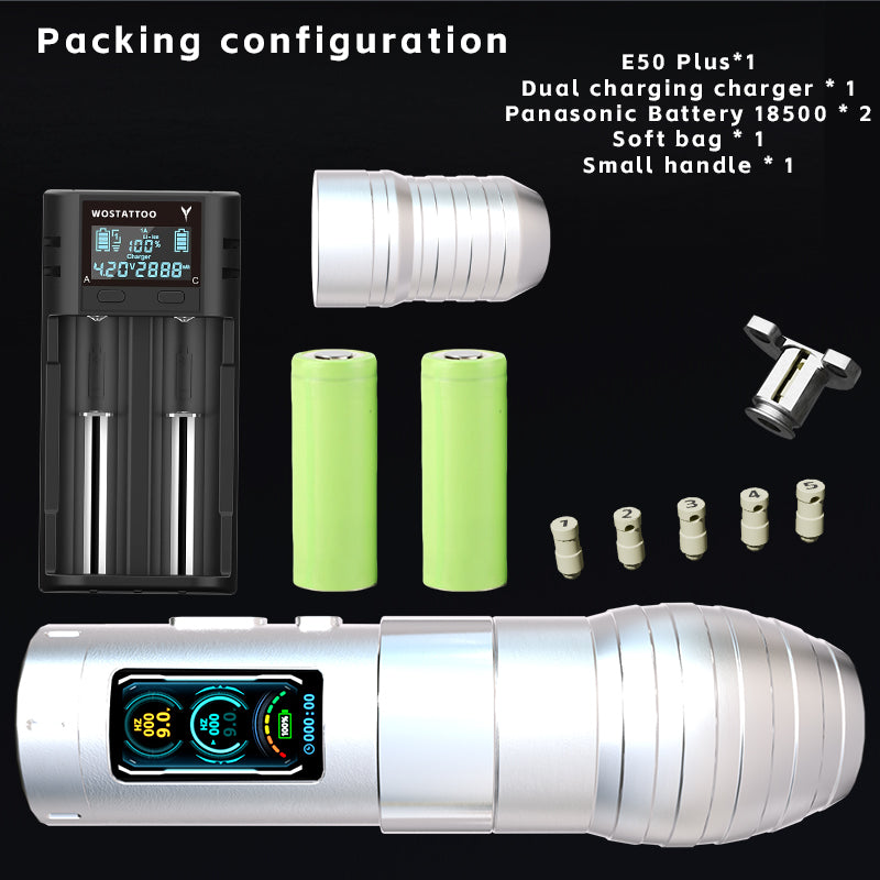 2025 WOS Latest Wireless Tattoo Pen E50 Plus