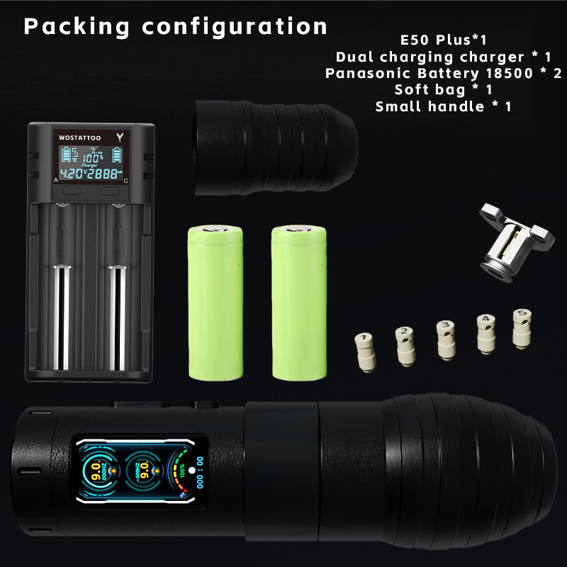 2025 WOS Latest Wireless Tattoo Pen E50 Plus