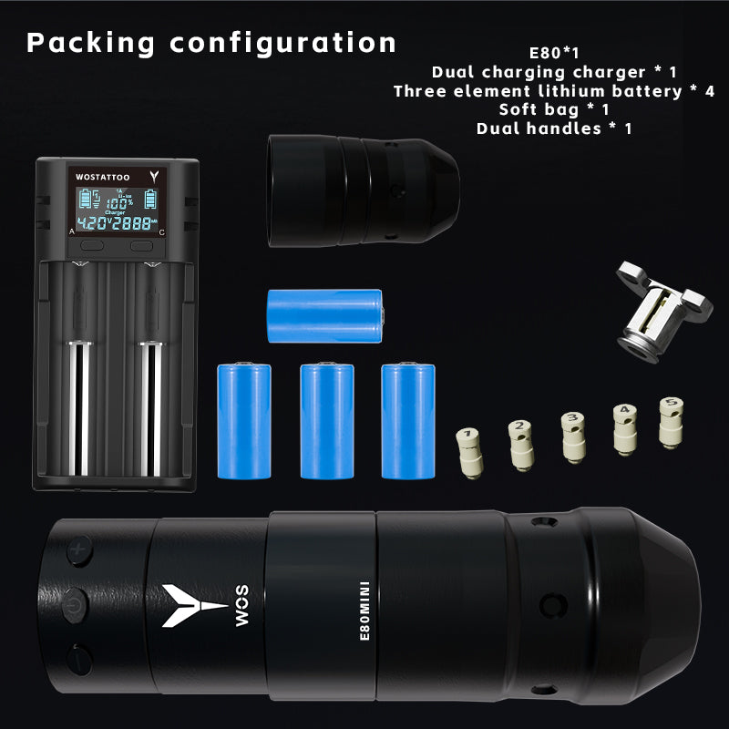 2025 WOS Latest Wireless Tattoo Pen E80Mini