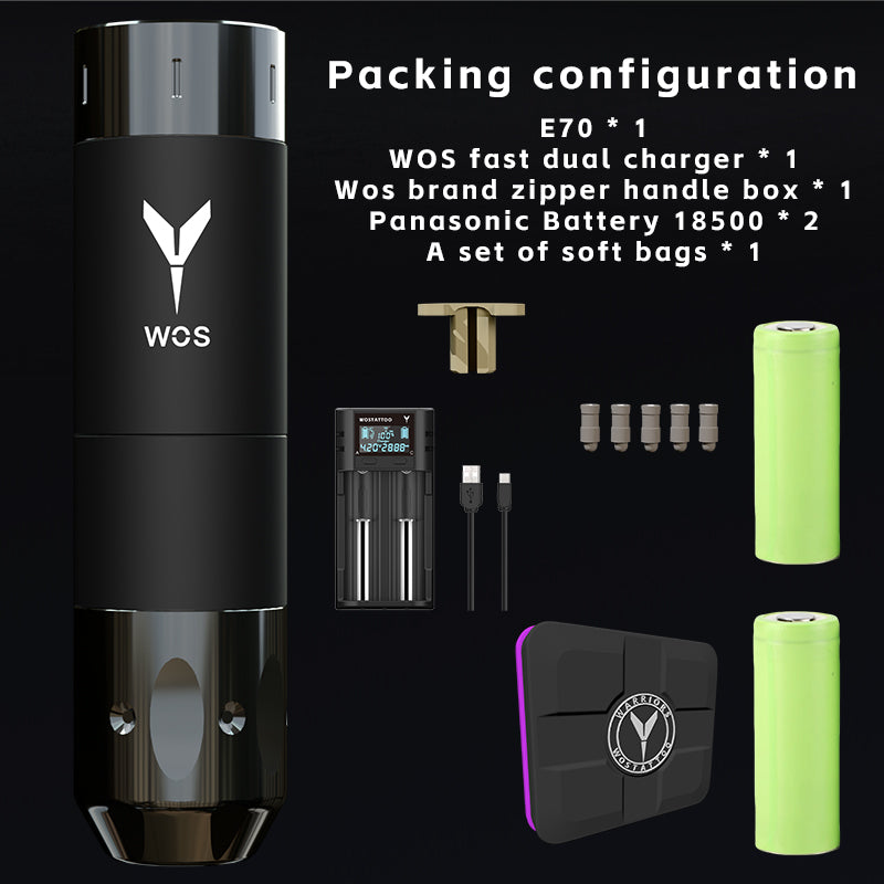 2024 WOS Latest Wireless Tattoo Pen E70 set