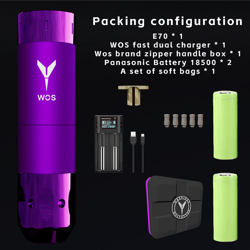2024 WOS Latest Wireless Tattoo Pen E70 set