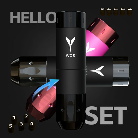 2024 WOS Latest Wireless Tattoo Pen E70  set