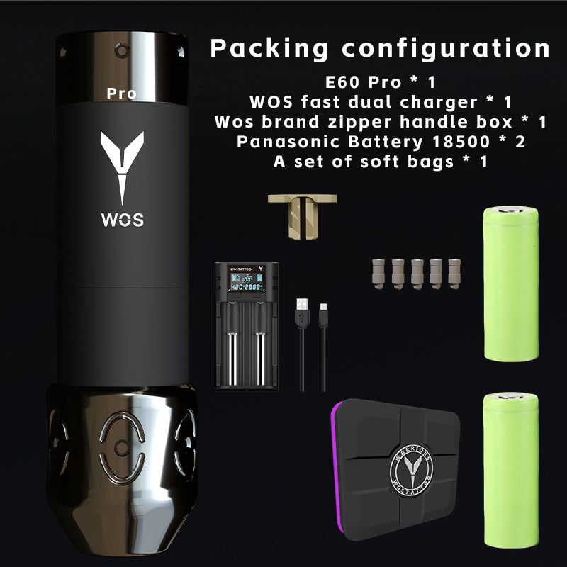 2024 WOS Latest Wireless Tattoo Pen E60 set