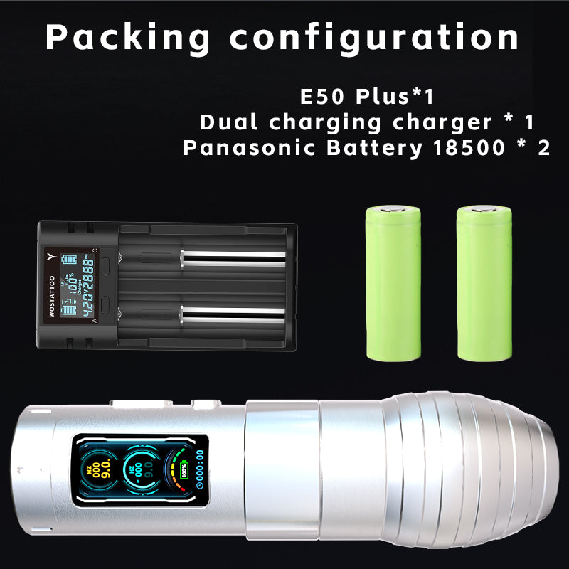 2025 WOS Latest Wireless Tattoo Pen E50 Plus