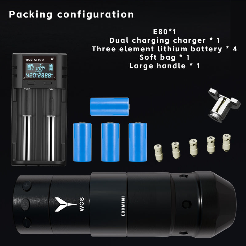 2025 WOS Latest Wireless Tattoo Pen E80Mini