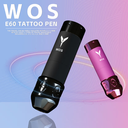 2024 WOS Latest Wireless Tattoo Pen E60 Pro