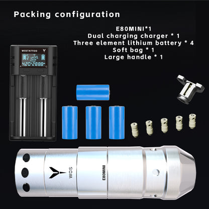 2025 WOS Latest Wireless Tattoo Pen E80Mini