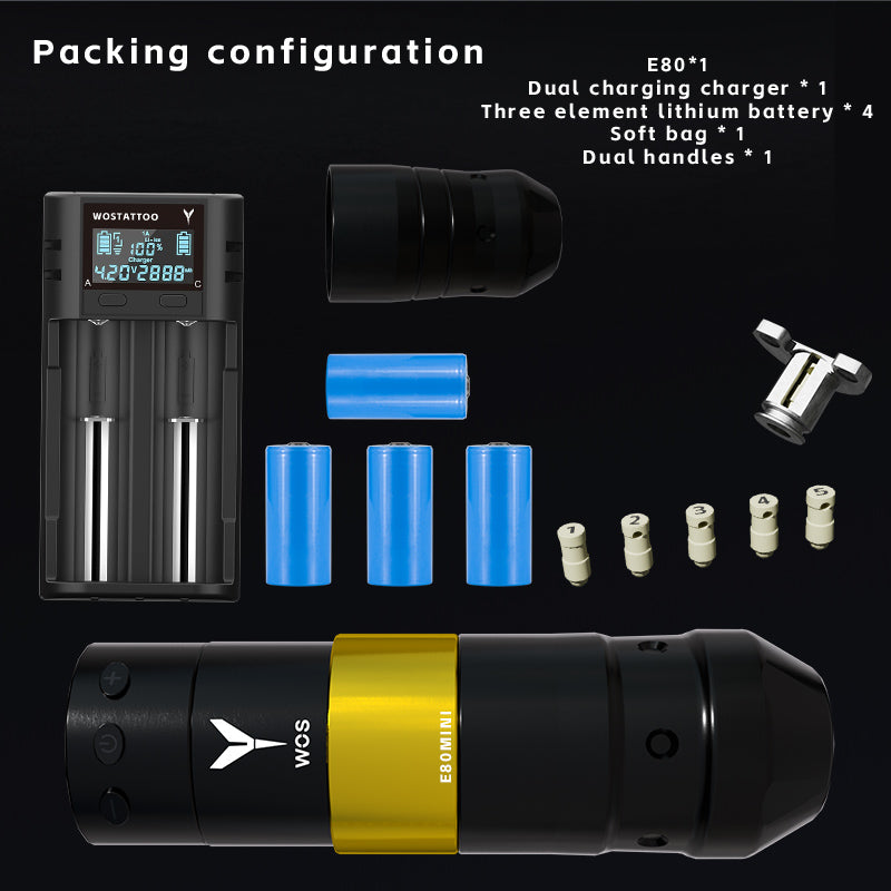 2025 WOS Latest Wireless Tattoo Pen E80Mini