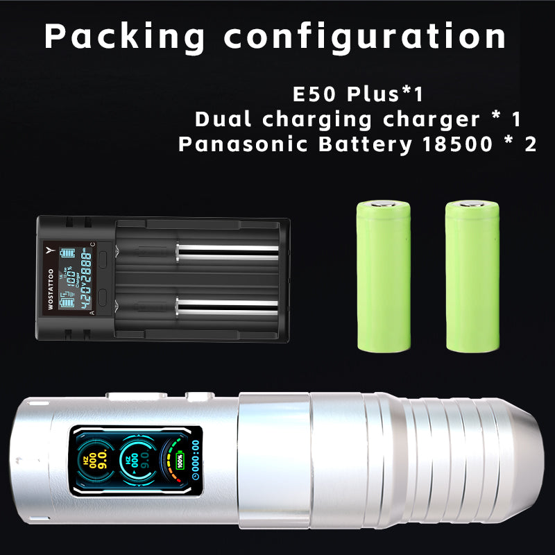 2025 WOS Latest Wireless Tattoo Pen E50 Plus