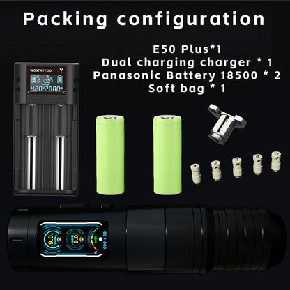 2025 WOS Latest Wireless Tattoo Pen E50 Plus